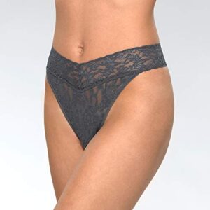 hanky panky, Original Rise 3 Pack, One Size, Black, Granite, Chai