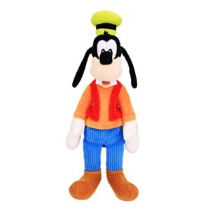 disney junior mickey mouse small plushie goofy stuffed animal, officially licensed kids toys for ages 2 up, basket stuffers and small gifts by just play