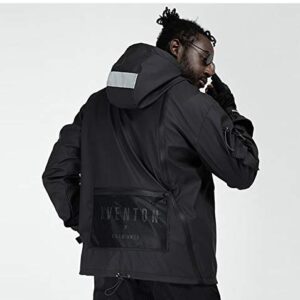 Aelfric Eden Streetwear Windbreaker Jackets Streetwear Multi Pockets Patchwork Hip Hop Cyberpunk Techwear Harajuku Coat