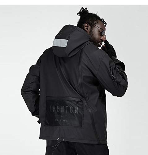 Aelfric Eden Streetwear Windbreaker Jackets Streetwear Multi Pockets Patchwork Hip Hop Cyberpunk Techwear Harajuku Coat