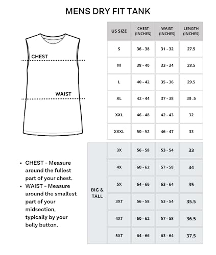 Real Essentials Men's Dry Fit Jersey Sleeveless Tank Top Muscle Yoga Active Sport Basketball Beach Gym Workout Running Fitness Athletic Gym Bodybuilding Undershirt Tee T-Shirt, Set 6, L, Pack of 5