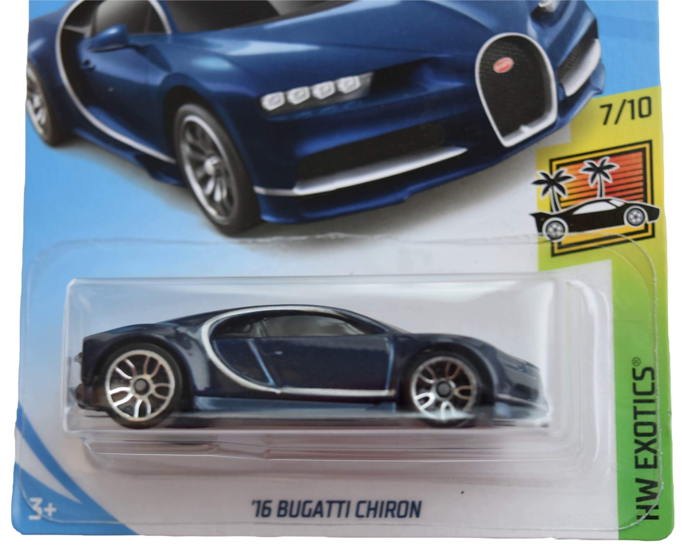 Hot Wheels Exotics 7/10 '16 Bugatti Chiron 236/250, Blue