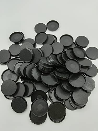 Lot of 100 32mm Round Bases for Warhammer 40k + AoS Games Workshop Wargame Bitz