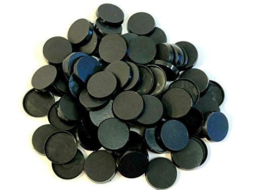 Lot of 100 32mm Round Bases for Warhammer 40k + AoS Games Workshop Wargame Bitz