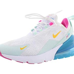 Nike AIR MAX 270 White/Pink/Blue CJ0568 100 Women's Size 6.5 KC