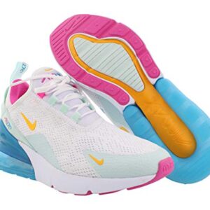 Nike AIR MAX 270 White/Pink/Blue CJ0568 100 Women's Size 6.5 KC