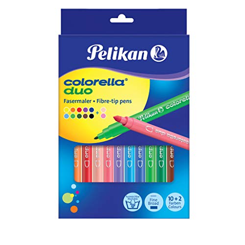 Pelikan Colorella 804905 Fibre-Tip Pen Duo 12 Stück DUO