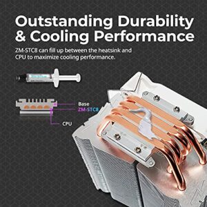 Zalman STC8 Thermal Paste, 1.5g Premium CPU Thermal Compound for All Processors, Heatsink, IC, Computer Processor, Cooler, GPU, Superconducting High Viscosity, 8.3 W/m-k, 350-480 Pa.s (ZM-STC8)