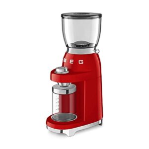 Smeg 50's Retro Style Aesthetic Coffee Grinder, CGF01 (Red) Large