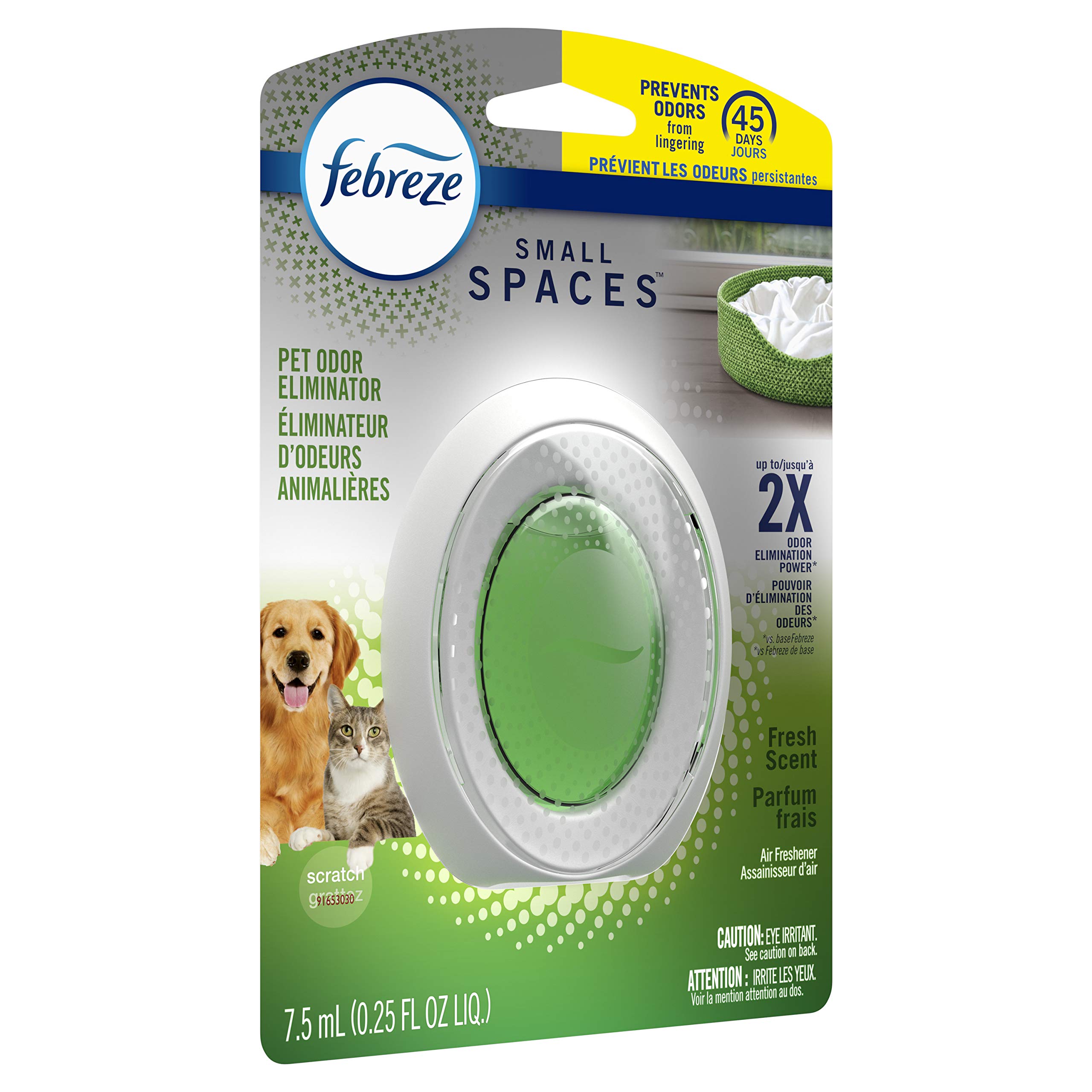 Febreze SMALL SPACES Pet Odor Eliminator Air Freshener, Fresh, 1 count