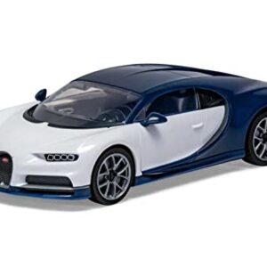 Airfix Quickbuild Bugatti Chiron Brick Building Plastic Model Kit Car J6044,Blue