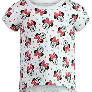 Disney Mickey Mouse Minnie Mouse Little Girls 4 Pack Graphic T-Shirts 7-8