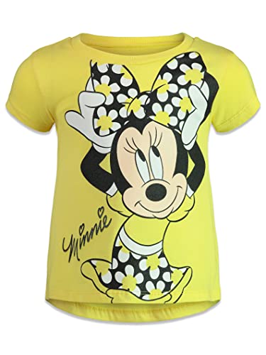 Disney Mickey Mouse Minnie Mouse Little Girls 4 Pack Graphic T-Shirts 7-8