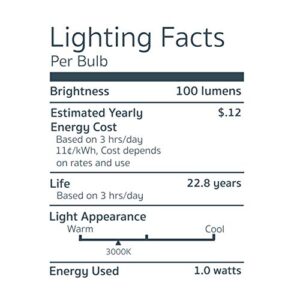 Emery Allen EA-Fest-1.0W-309F RoHS Compliant Dimmable Festoon Base LED Light Bulb, AOLP Lighting Award, 12V-1Watt (5W Equivalent) 100 Lumens, 3000K, 1 Pcs