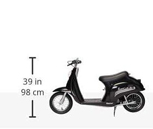 Razor Pocket Mod Miniature Euro-Style Electric Scooter - Vapor - FFP Vapor Black, 50 x 18 x 30"