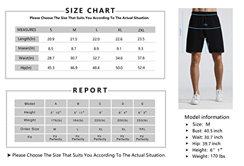 Men's Lounge Shorts with Deep Pockets Loose-fit Cotton Jersey Shorts for Running,Workout,Training, Basketball (605 Grey, Small)