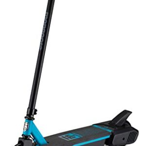 Mongoose React E1 Electric Kids Scooter, Boys & Girls Ages 8+ Max Rider Weight Up to 120lbs, Top Speed of 6MPH, Aluminum Handlebars and Frame, Rear Foot Brake, Battery and Charger Included, Blue/Black