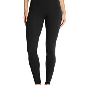 Colorfulkoala Women's High Waisted Tummy Control Workout Leggings Full Length Ultra Soft Yoga Pants 28" (M, Black)