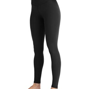 Colorfulkoala Women's High Waisted Tummy Control Workout Leggings Full Length Ultra Soft Yoga Pants 28" (M, Black)