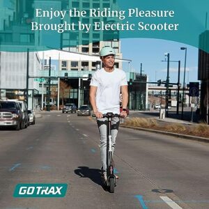 Gotrax APEX XL Commuting Electric Scooter - 8.5" Air Filled Tires - 15.5MPH & 15 Mile Range Folding E Scooter for Adults Commuters (Black)