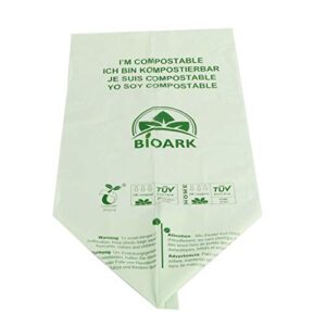 DAMEING Compostable Trash Bags, Biodegradable Food Waste Bag for Home Office, 2.1 Gallon 8Liter, Kitchen Trash Bags (100Pcs)