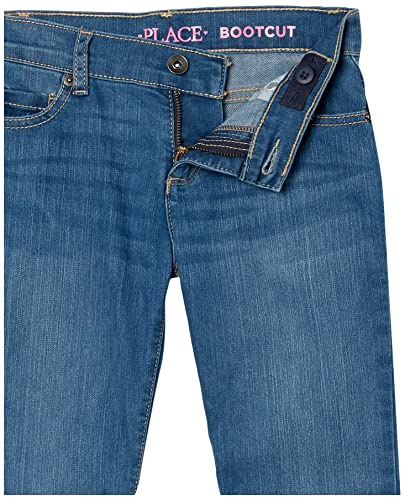 The Children's Place girls Basic Bootcut Jeans, Md Lara Wash Single, 6 7 US