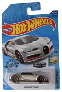 hot wheels zamac '16 bugatti chiron 89/250, factory fresh series 7/10