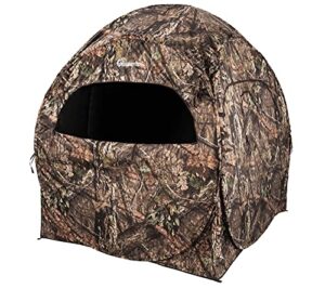 ameristep doghouse run & gun hunting blind | lightweight 2 person ground blind in mossy oak break-up country, one size
