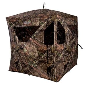 ameristep brickhouse hunting blind | 3-person ground blind in mossy oak break-up country, one size