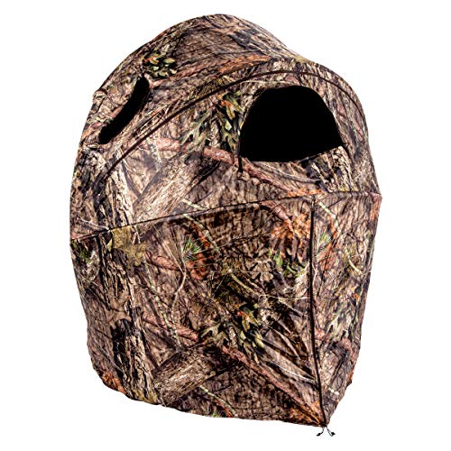 Ameristep Hunting Lightweight Portable Ultra-Compact Easy-Setup 1-Person Deluxe Tent Chair Ground Blind, Mossy Oak Break-Up Country