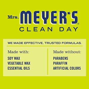 MRS. MEYER'S CLEAN DAY Soy Tin Candle, 12 Hour Burn Time, Made with Soy Wax and Essential Oils, Lemon Verbena, 2.9 oz