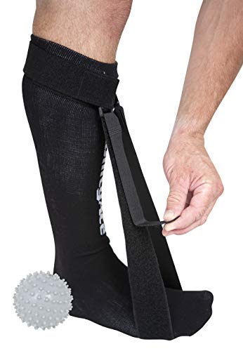 StrictlyStability Plantar Fasciitis Night Sock with Massage Ball Included (Regular)