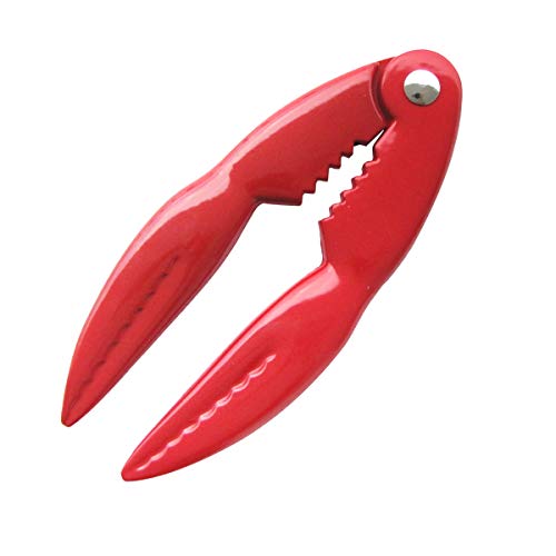 Treasure Gurus Red Metal Lobster Claw Seafood Nut Cracker Shellfish Crab Opener Kitchen Tool Utensil