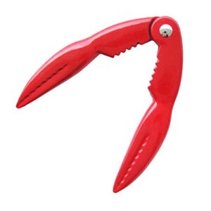 Treasure Gurus Red Metal Lobster Claw Seafood Nut Cracker Shellfish Crab Opener Kitchen Tool Utensil