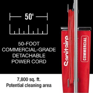 Sanitaire Tradition Upright Bagged Commercial Vacuum, SC886G 8.5" x 17.3" x 21.3