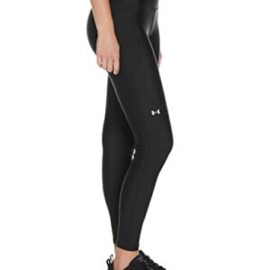 Under Armour Women's Standard HeatGear High No-Slip Waistband Pocketed Leggings, Black (001)/White, X-Large