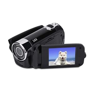 eboxer video camcorder handycam hd 1080p 16mp 270 degree rotation lcd screen 16x digital zoom video camera with with coms sensor - the best frinend and family (black)