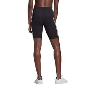 adidas womens Essentials 3-stripes Bike Shorts Tights, Black/White, X-Small US