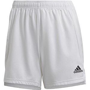adidas women's condivo 21 shorts, white/white, small