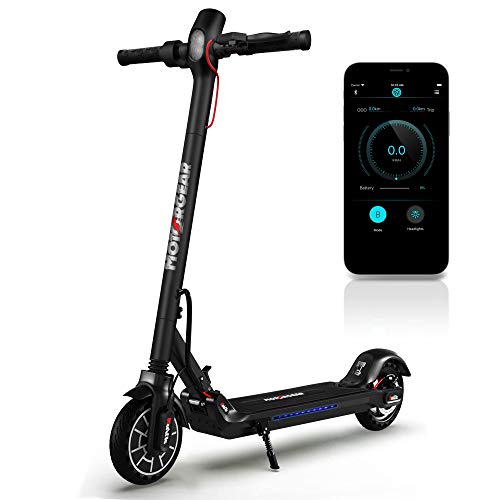 Folding Electric Scooter for Adults - 300W Brushless Motor Foldable Commuter Scooter w/ 8.5 Inch Pneumatic Tires, 3 Speed Up to 19MPH, 18 Miles, Disc Brake & ABS, for Adult & Kids - Hurtle HURES18-M5