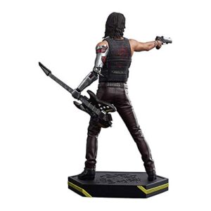 Dark Horse Comics Cyberpunk 2077 Rockboy Johnny Silverhand Action Figure Video Game Figurine with Samurai Emblem Base Stand