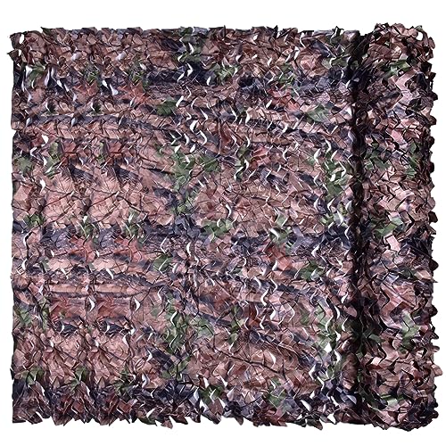 iunio Camo Netting Camouflage Netting, Camo Net Bulk Roll Camouflage Mesh Nets for Hunting Blind Deer Stand Military Party Decorations Sunshade Camping Shooting (6.5ftx4.9ft, Bionic Tree Camo)