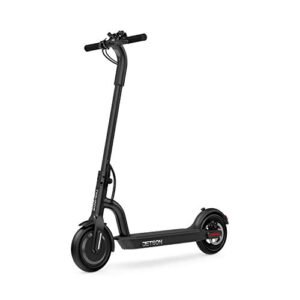 jetson eris adult electric scooter - includes easy folding mechanism, lcd display, integrated phone holder, reach speeds up to 14 mph, range of up to 12 miles, ages 12+, black, jeris-blk