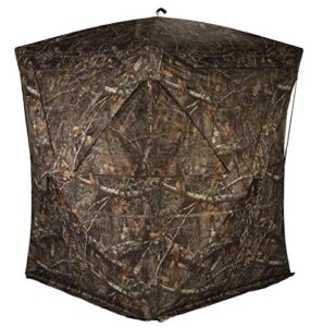 rhino blinds r300-rte 3 person hunting ground blind, realtree edge