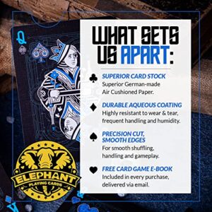 Cyberpunk Blue Playing Cards, Cardistry Decks, Black Deck of Playing Cards for Kids & Adults, Cool Playing Cards with Card Game e-Book, Unique Playing Cards for Poker, Cyberpunk Cards