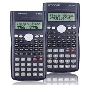 Splaks 2-Line Engineering Scientific Calculator LED Display Function Calculator Suitable for School Business (2pack)