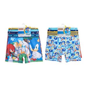 Sonic The Hedgehog boys Sonic the Hedgehog Boys' and Boxer Multipacks Available in Sizes 4, 6, 8, 10, 12 Briefs, 7pk Athletic, 8 US