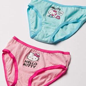 Hello Kitty Girls' 100% Combed Cotton Underwear 7pk and 10pk Panties in 2/3T, 4T, 4, 6 and 8, Hk10pk