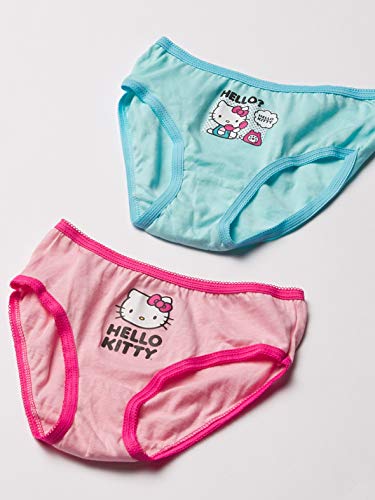 Hello Kitty Girls' 100% Combed Cotton Underwear 7pk and 10pk Panties in 2/3T, 4T, 4, 6 and 8, Hk10pk