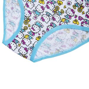 Hello Kitty Girls' 100% Combed Cotton Underwear 7pk and 10pk Panties in 2/3T, 4T, 4, 6 and 8, Hk10pk